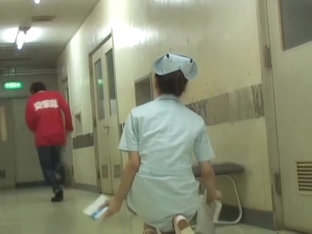 Cheated Japanese Nurse Under Panty Sharking