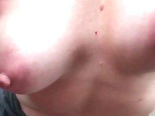 Beautiful MILF Tits Bouncing Topless Slomo Handjob