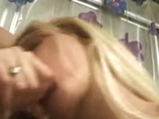 Stude Pushing Ramrod In Her Throat