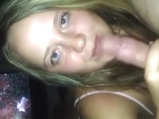 Amateur brunette girlfriend gives pov blowjob