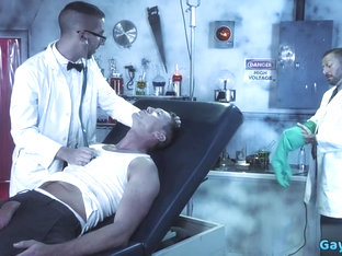 Tattoo jock anal fisting with cumshot