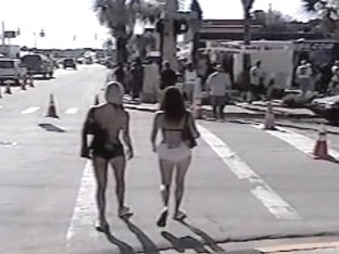 Street candid scenes of the teenie amateur asses