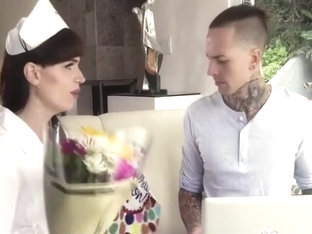 Ruckus loves TS Natalie Mars mouth sucking his hard cock