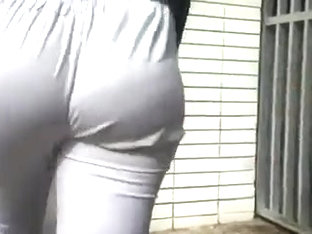 white pants jiggle