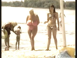 Retro Big Tits Mix On Russian Beach