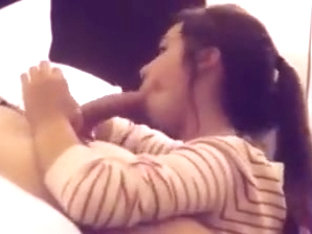 Brunette girl is such a beautiful cock sucker