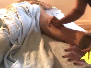 Private Male Massage: Hot Asian Guy with Tattoos getting Massage