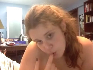 Chubby 18 Year Old Takes Care Of Herself On Skype Pt 2