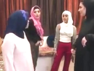 3 Arab Girls With An Escort