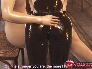 Busty Black Elf In Latex - 3d Adult Hentai Animation With Pov Massage, Big Ass Spanking, And Wet Squirt - Car Toon