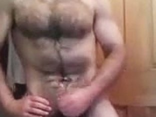 Winsome homosexual is jerking off in his room and shooting himself on camera