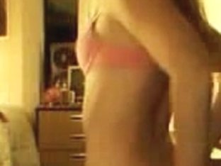 Young girl strips her amazing in front of a webcam