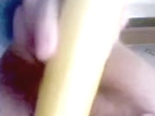 Rubbing My Cunt With A Sweet Banana