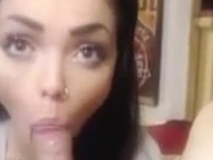 Cute British Girl With Big Eyes Gives Amazing Bj
