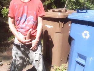 Outdoor wank in front of the street at the sight of everyone #4