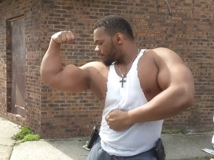 Big Bulging Biceps On Display