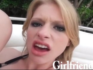 Hawt Booty Blond Girlfriend Avril Pink Box Stuffed Outdoors