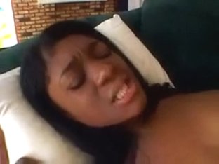 Just A Young Ebony Slut Trying Out My Big White Dick