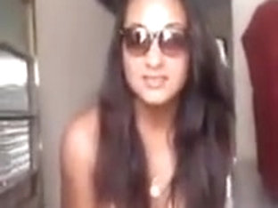 girl lost bet and has too show boobs