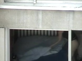 Opened Window Allows Us Voyeur Babes Ass In Thong