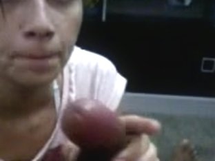 She is looking bored because her mouth has a lot of work