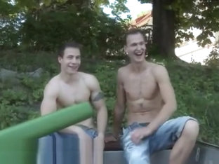 Taking bath gay sex movie Public Anal Sex By The River!