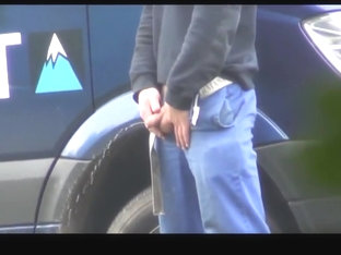 caught trucker outdoor pissing