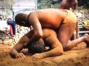 Real wrestlers , real sweat in langot