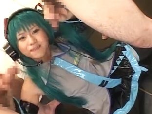 Cosplay Vocaloid - Hatsune Miko Fifth Of 5 (censored)