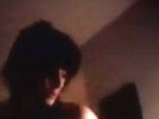 Busty amateur brunnette riding