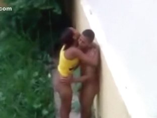 Brazilian Hotty Fucking Outside On The Rain