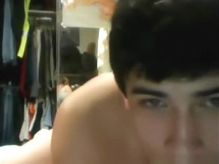 Hot ponytailed brunette girl has a threesome