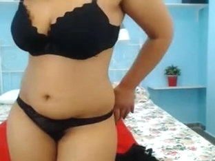 Caressing my twat and tits on webcam