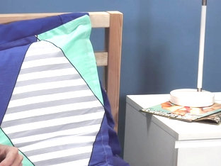 Blond boy Jamie Ray takes David Rhodes bareback after hanging out at the park