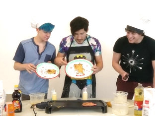 3 Hot Men Spray Their Thick Creamy Batter Everywhere