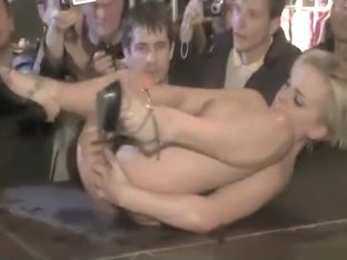 Stripper squirting during live performance