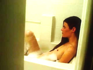 Secretly Watching Tiny Tit Anne In Bubblebath