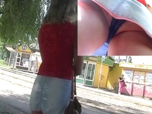 Random Bus Stop Upskirt