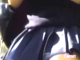 Hot Schoolgirl Got Skirt Sharked While Texting Her Boyfriend