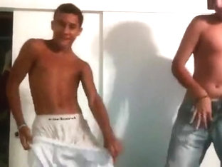 Drunk Boys Stripping For Their Friends