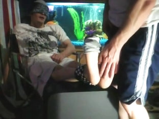 Cute Guy Foot Tickled