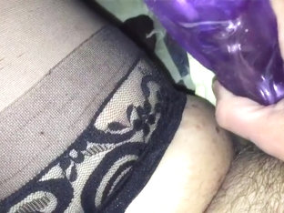 50 Year Old Hairy Wife Playing With Dildo