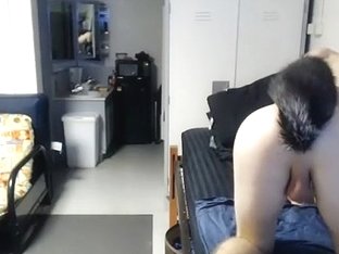 Comely dude is frigging in the apartment and memorializing himself on web camera