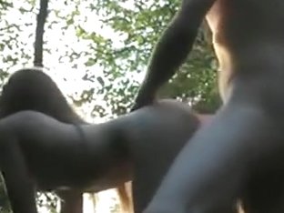 Girl Couple Makes A Sextape In The Forest