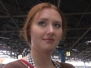 Redhead Amateur With Big Tits Flashes Her Boobs And Squirts In A Public Place
