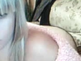 Gorgeous Blonde Girl On Webcam