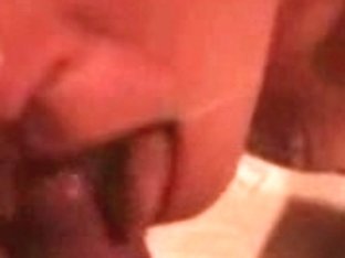 Delectable hussy's tongue and mouth waiting for a facial cumshot