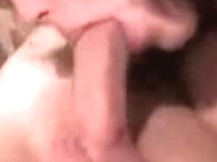 Cock sucking on amateur camera by my dark-haired girlfriend