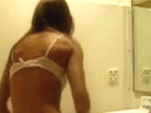 My Sexy Girlfriend Changing Clothes In Bathroom