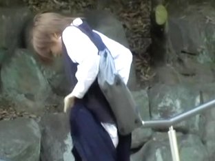 Japanese Student Skirt Sharked On Her Way To School